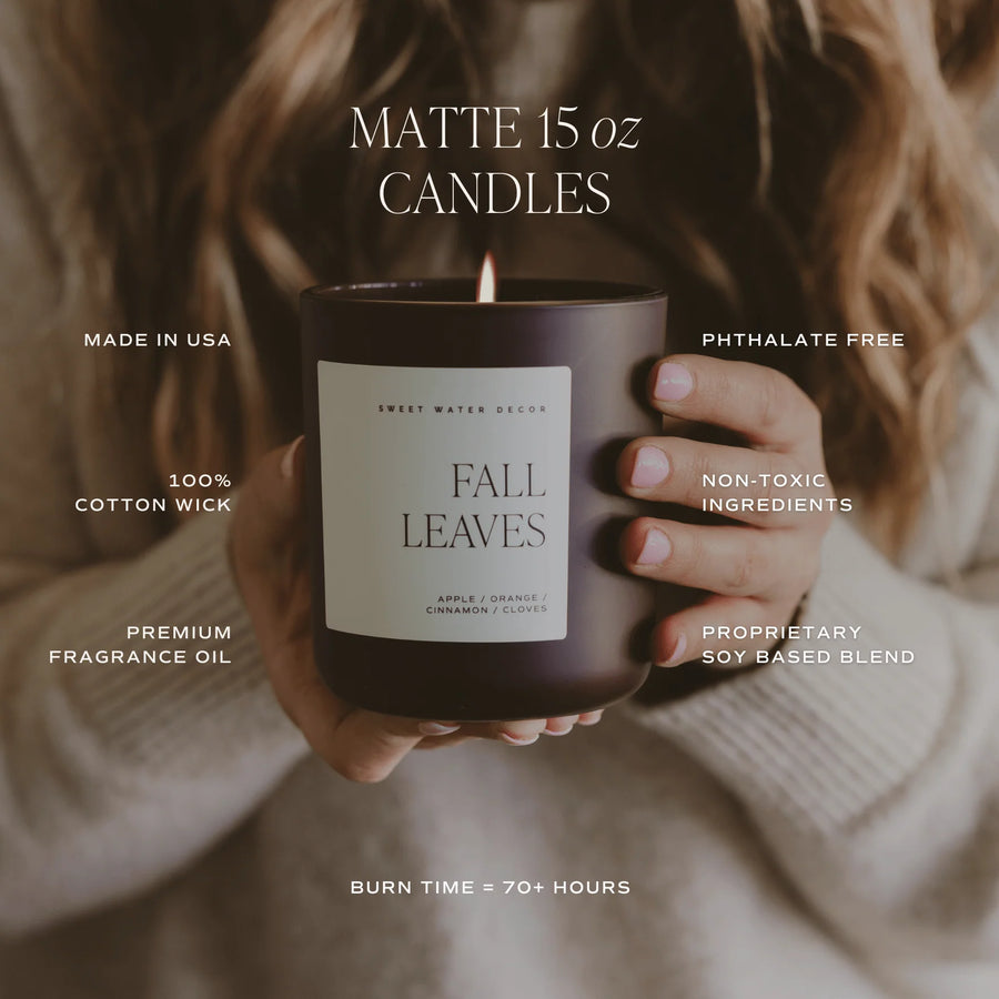 Cozy Season 15 Oz Matte Brown Jar Candle