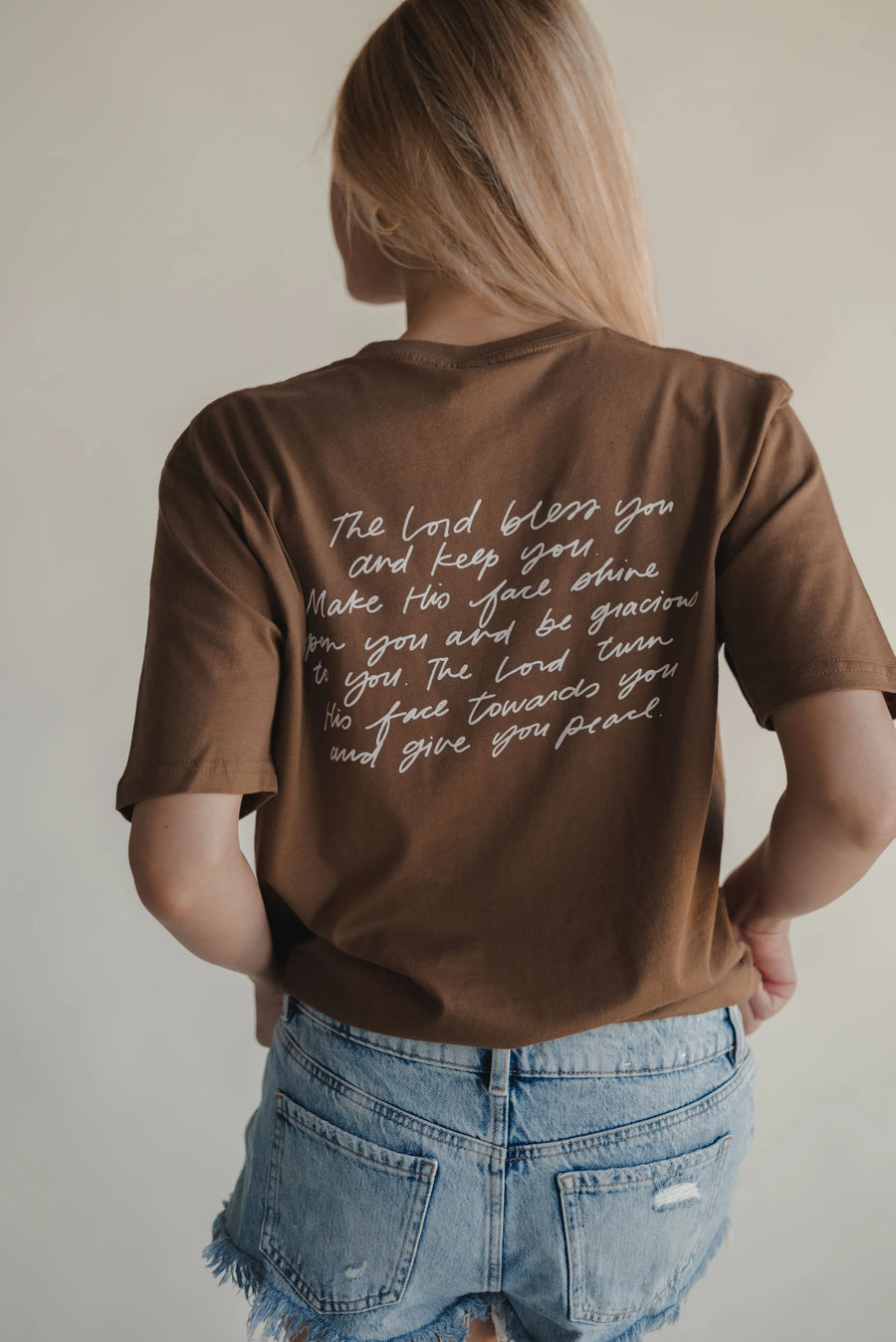 The Blessing Tee - Light Brown