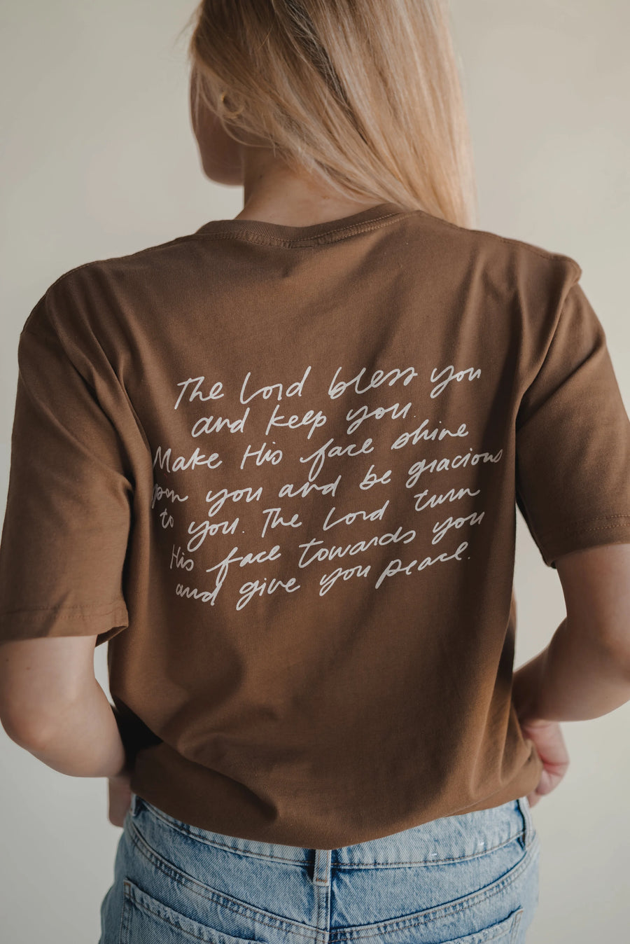 The Blessing Tee - Light Brown