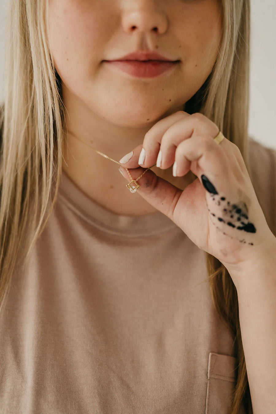 Breaking Through Gold Necklace