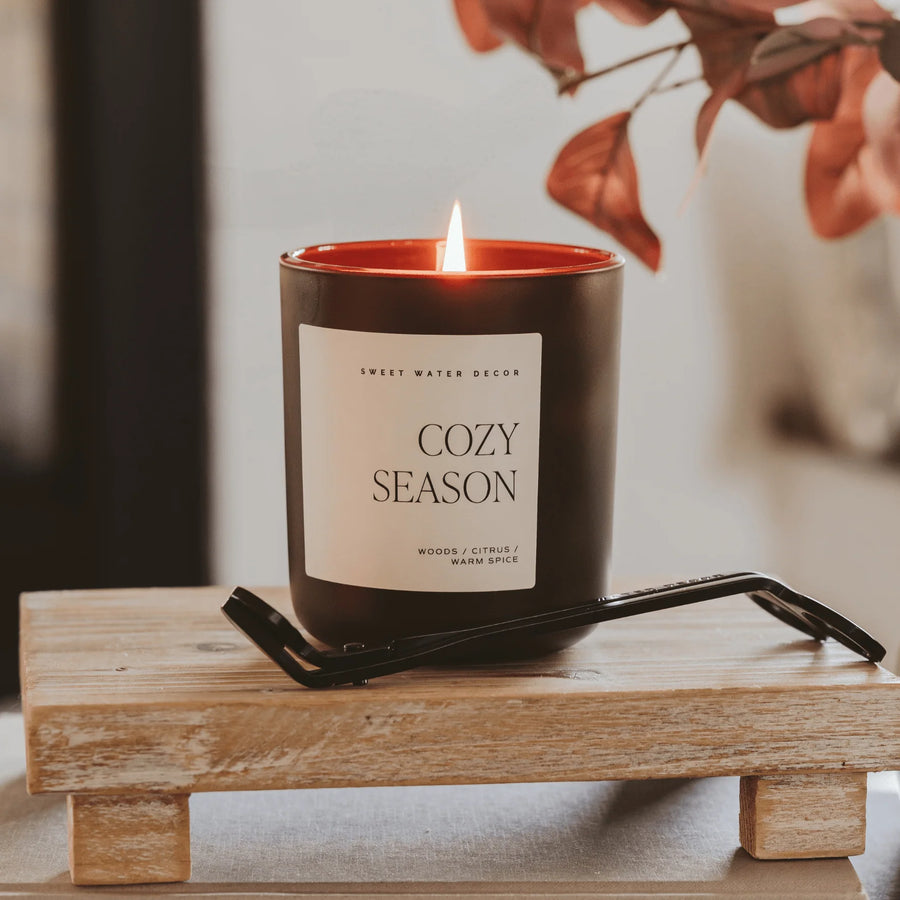 Cozy Season 15 Oz Matte Brown Jar Candle