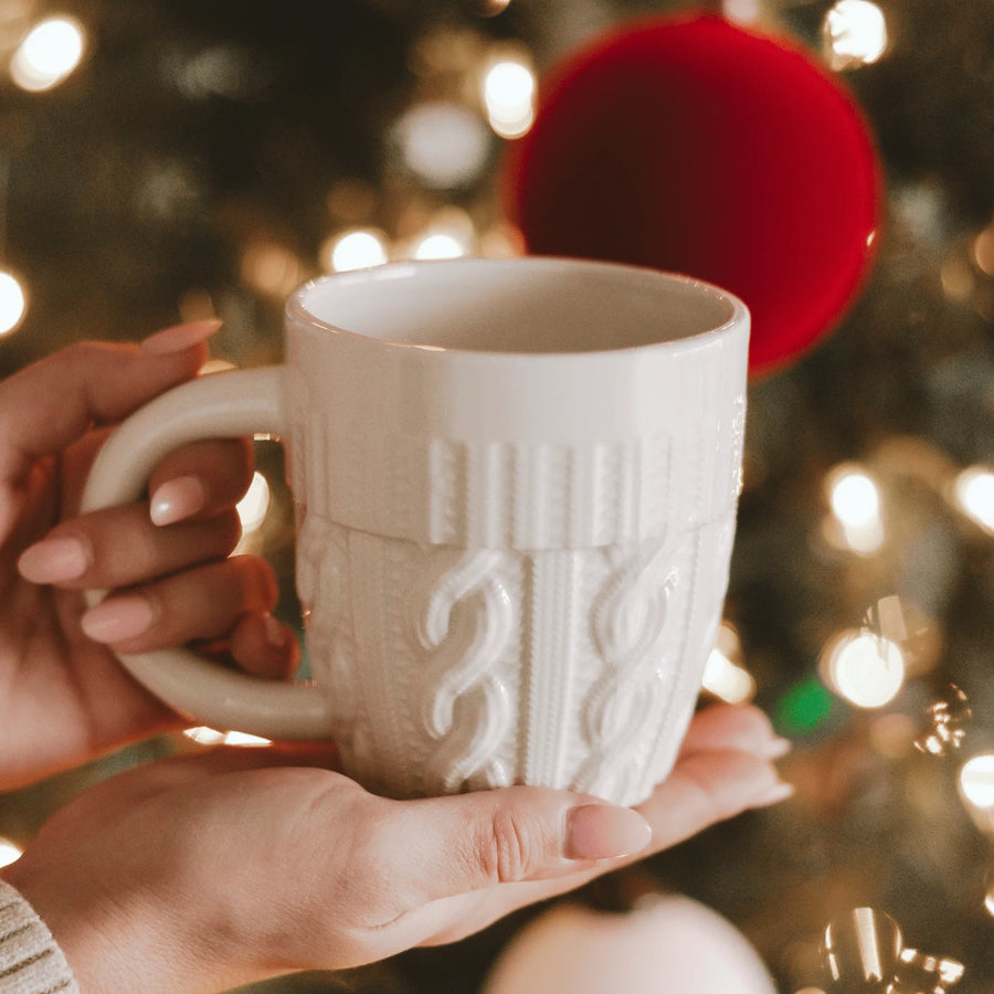 Cream Sweater 18 Oz Mug