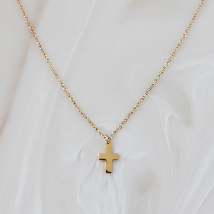 Cross Necklace - Gold
