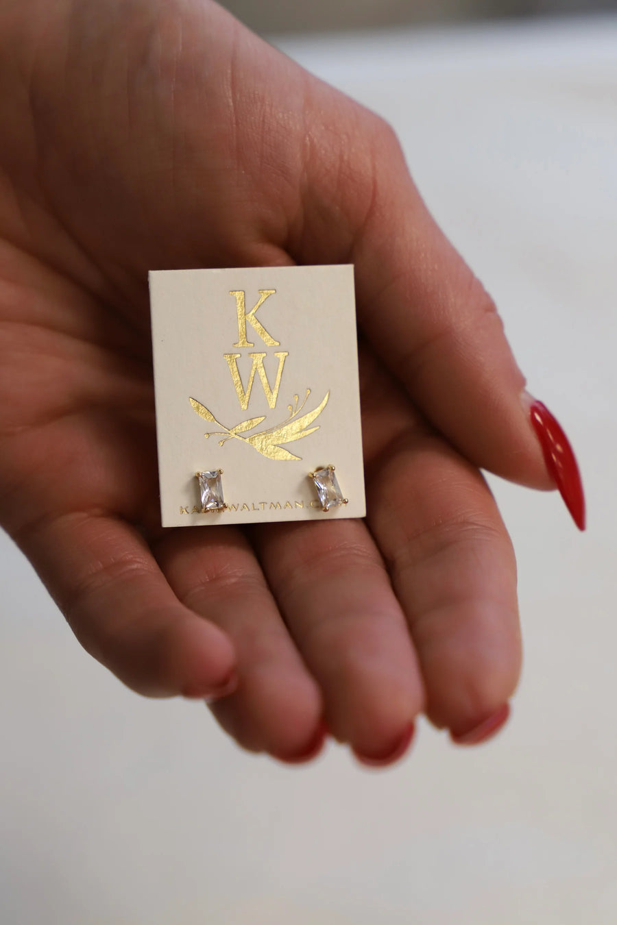 CZ Prism Stud - Gold