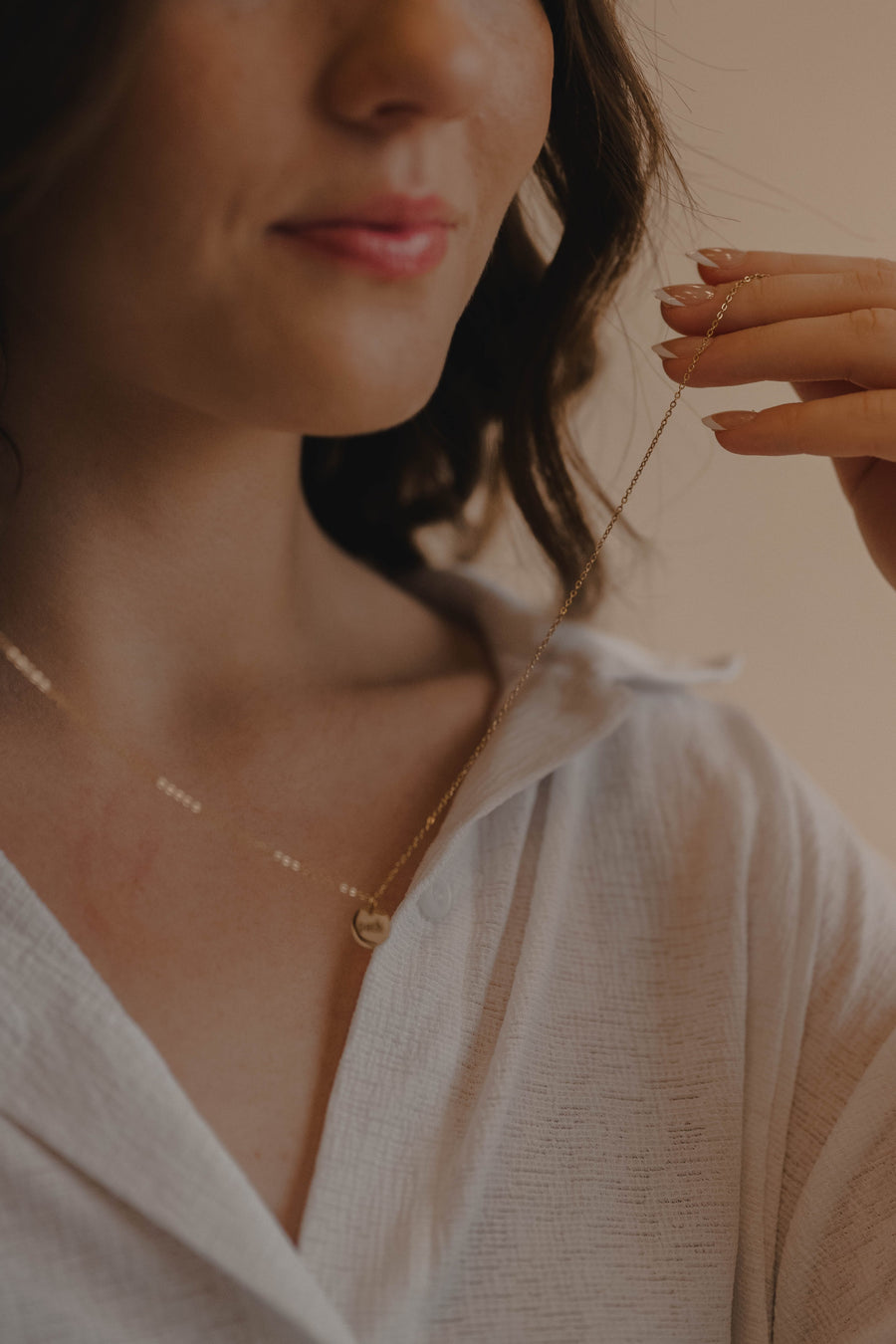 Near Disc Necklace