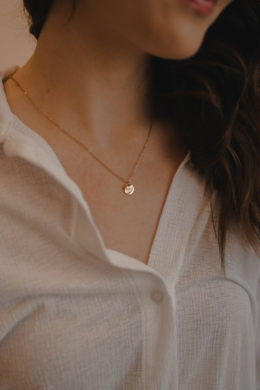 Light Disc Necklace