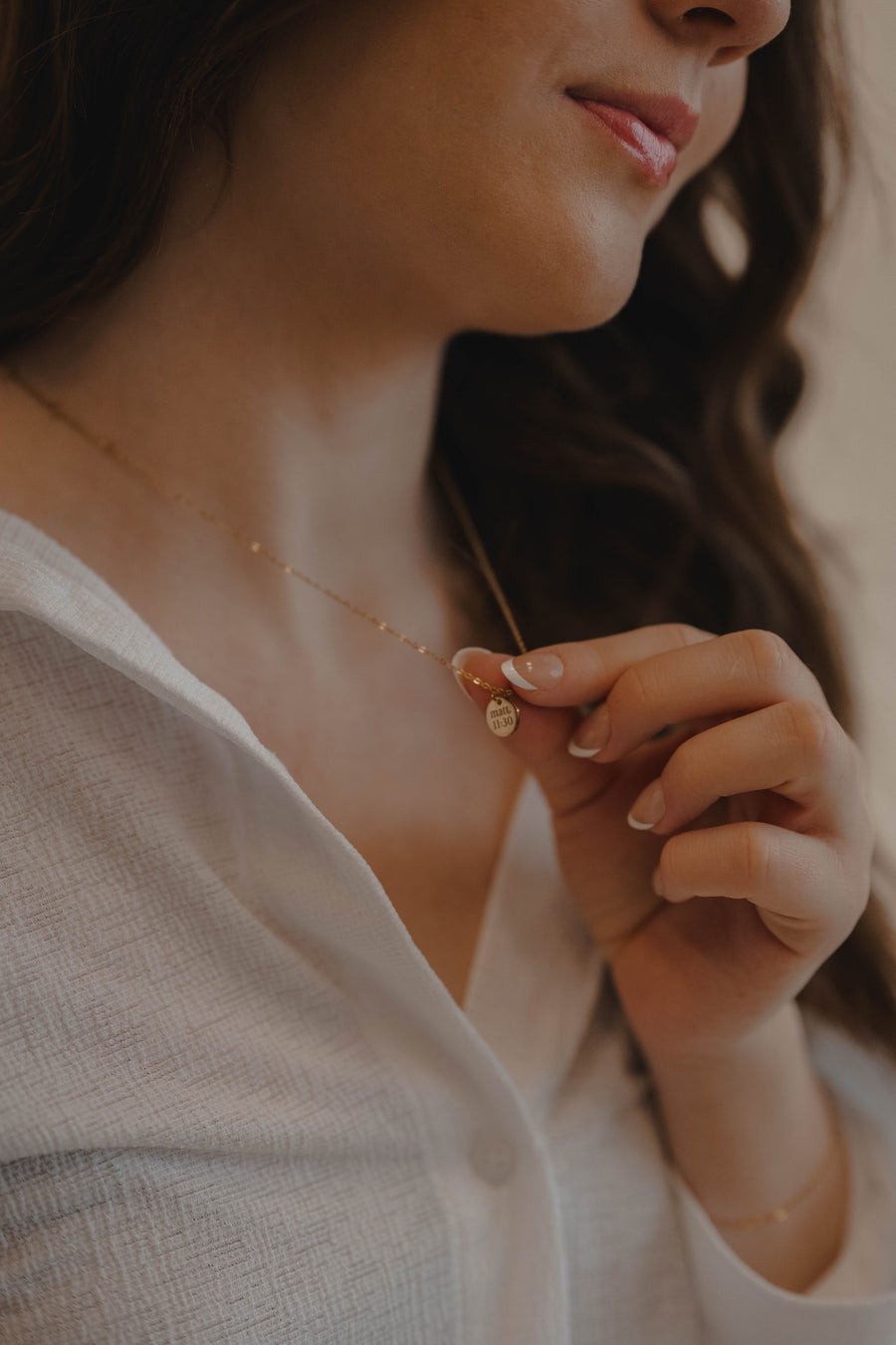 Light Disc Necklace