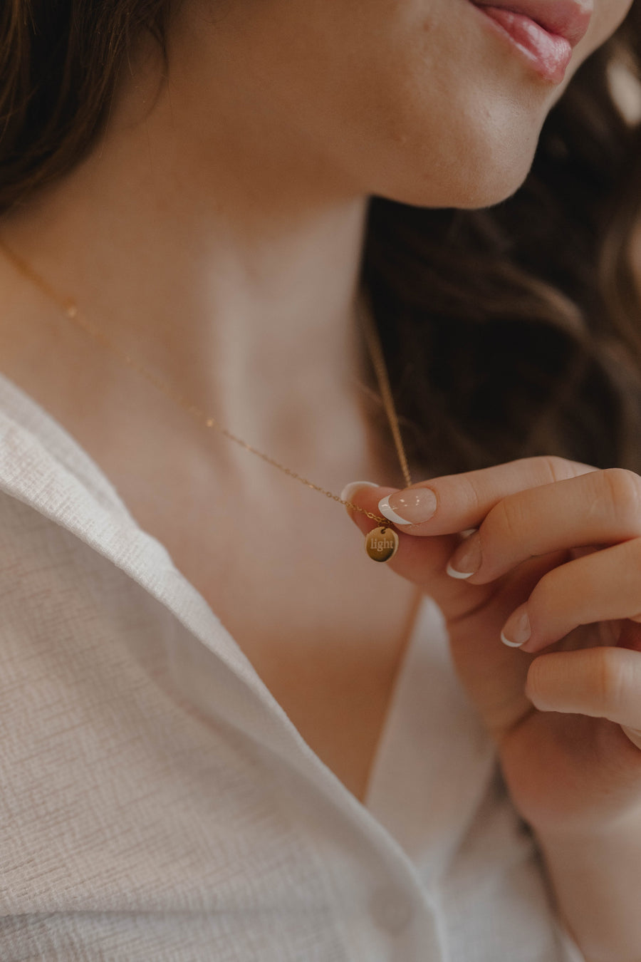 Light Disc Necklace