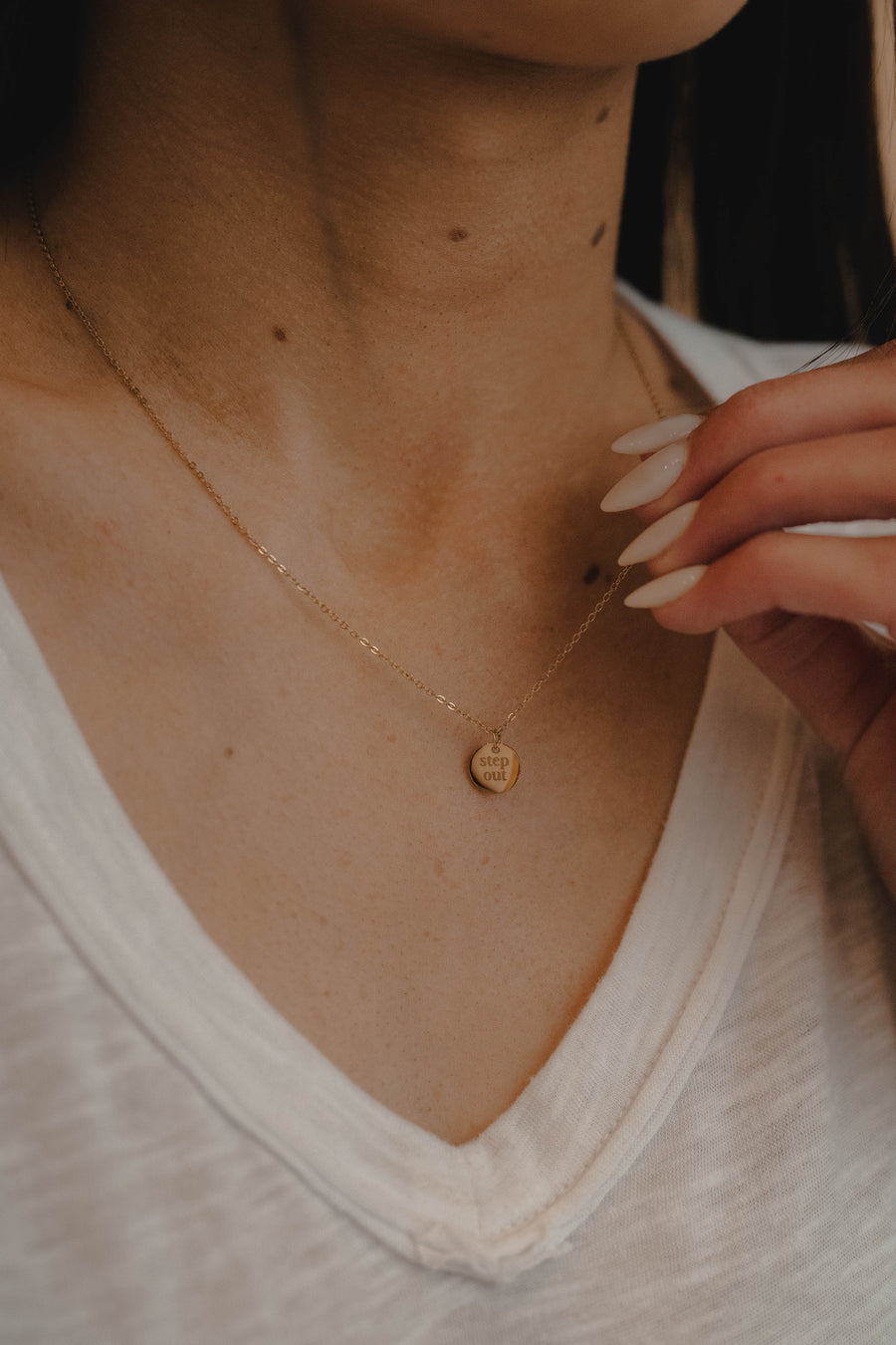 Step Out Disc Necklace