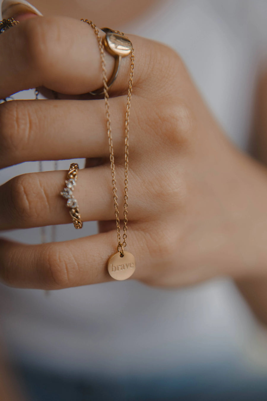 Brave Disc Necklace