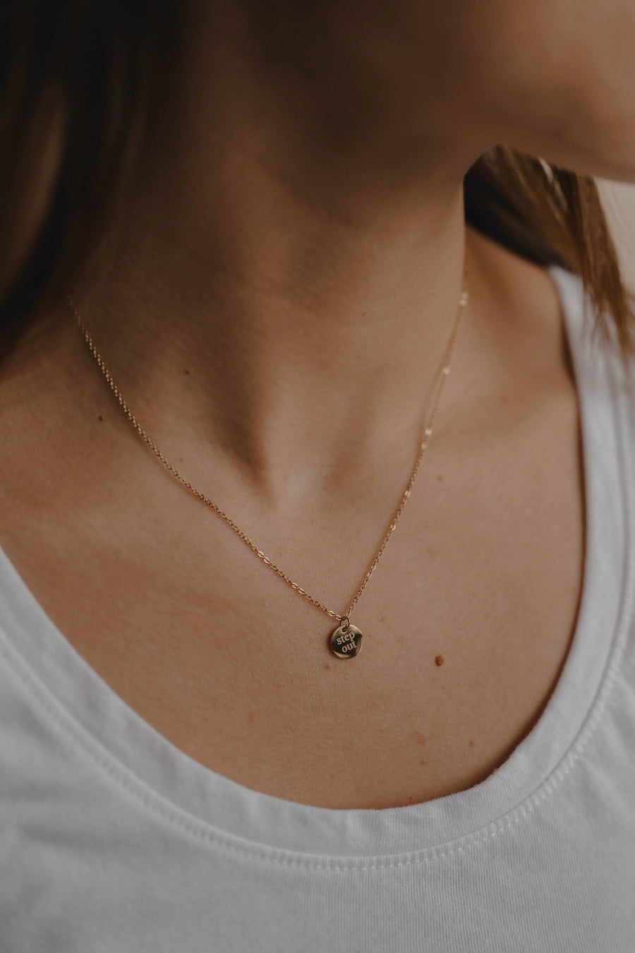 Step Out Disc Necklace