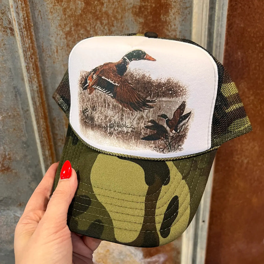 Retro Duck Trucker Hat