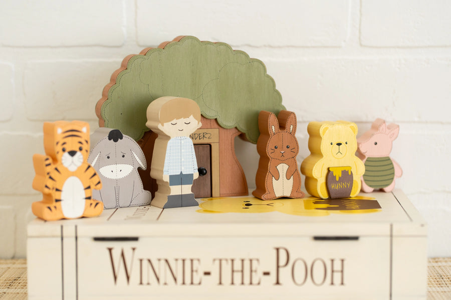 Winnie The Pooh Wood Storybook Set