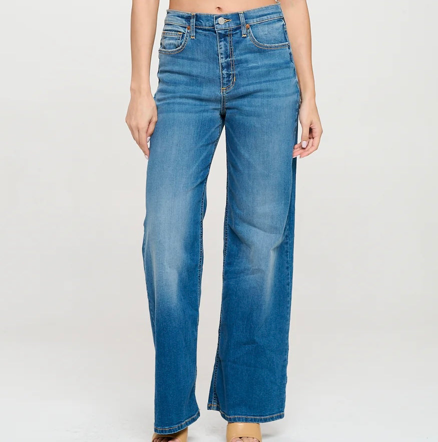 High Rise Wide Leg Jeans