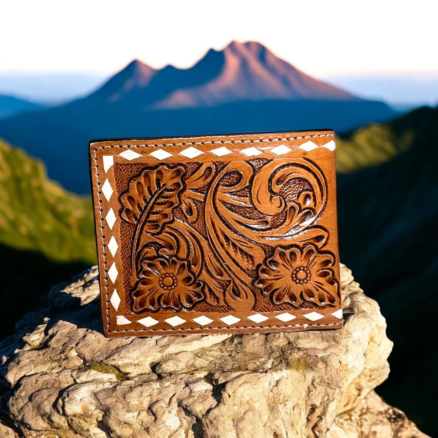 Texas Tooled Leather Men's Wallet