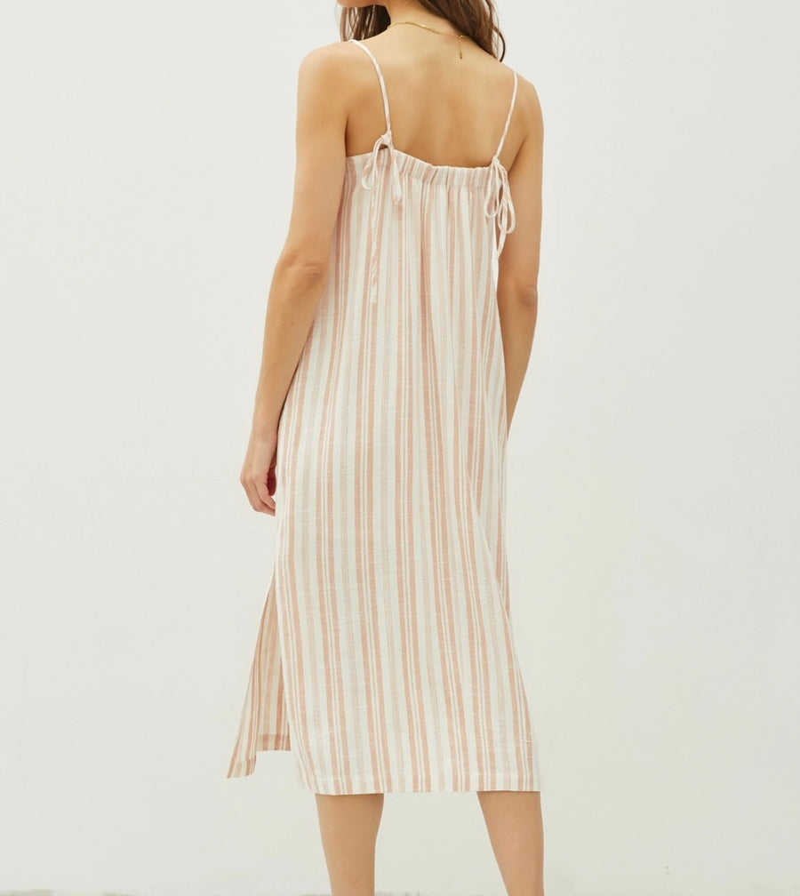 Linen Striped Dress