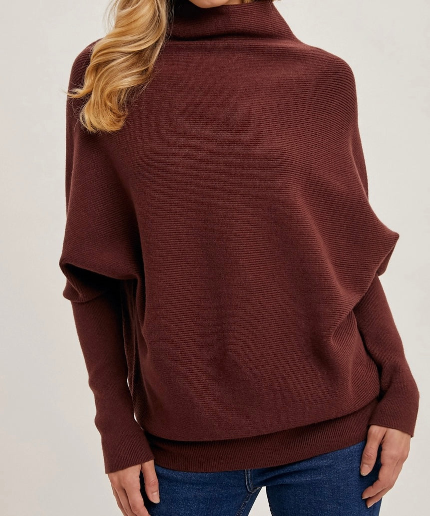 Slouch Neck Dolman Pullover