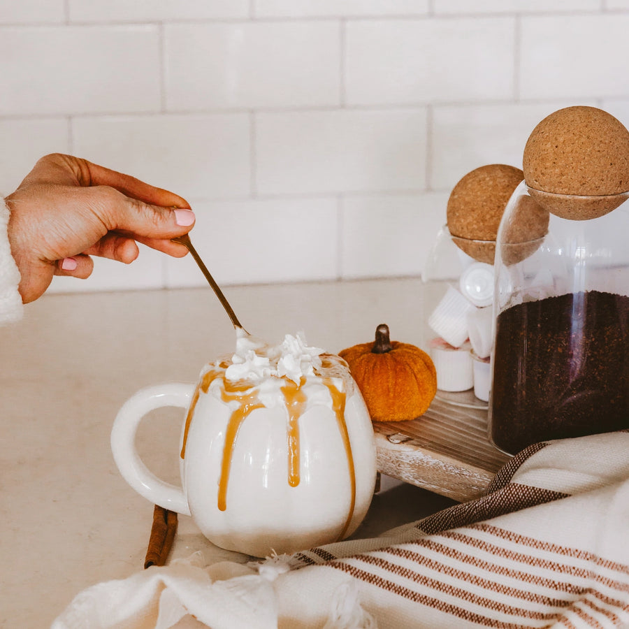 CREAM PUMPKIN 15 OZ MUG