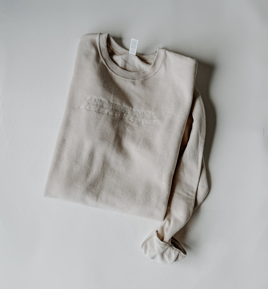Can't Throw Stones Crewneck