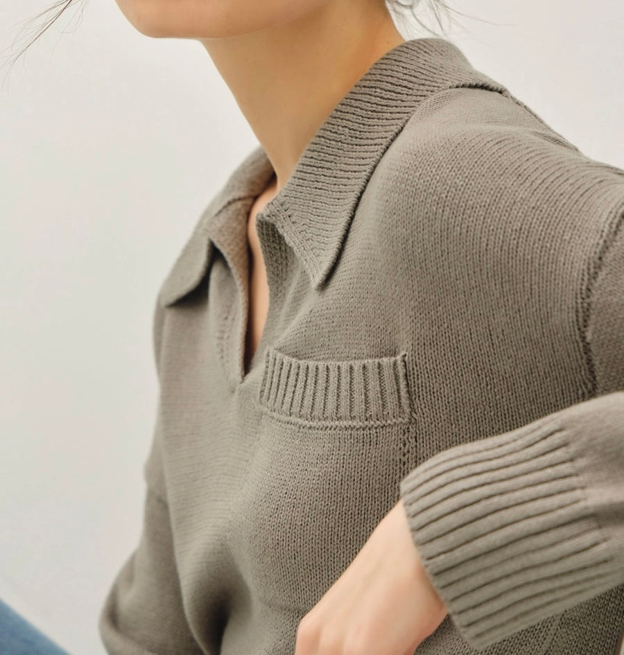 Collared Button Up Henley