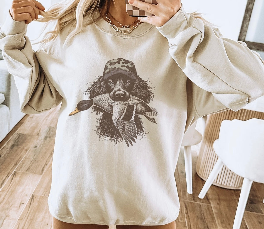 Spaniel Duck Crewneck