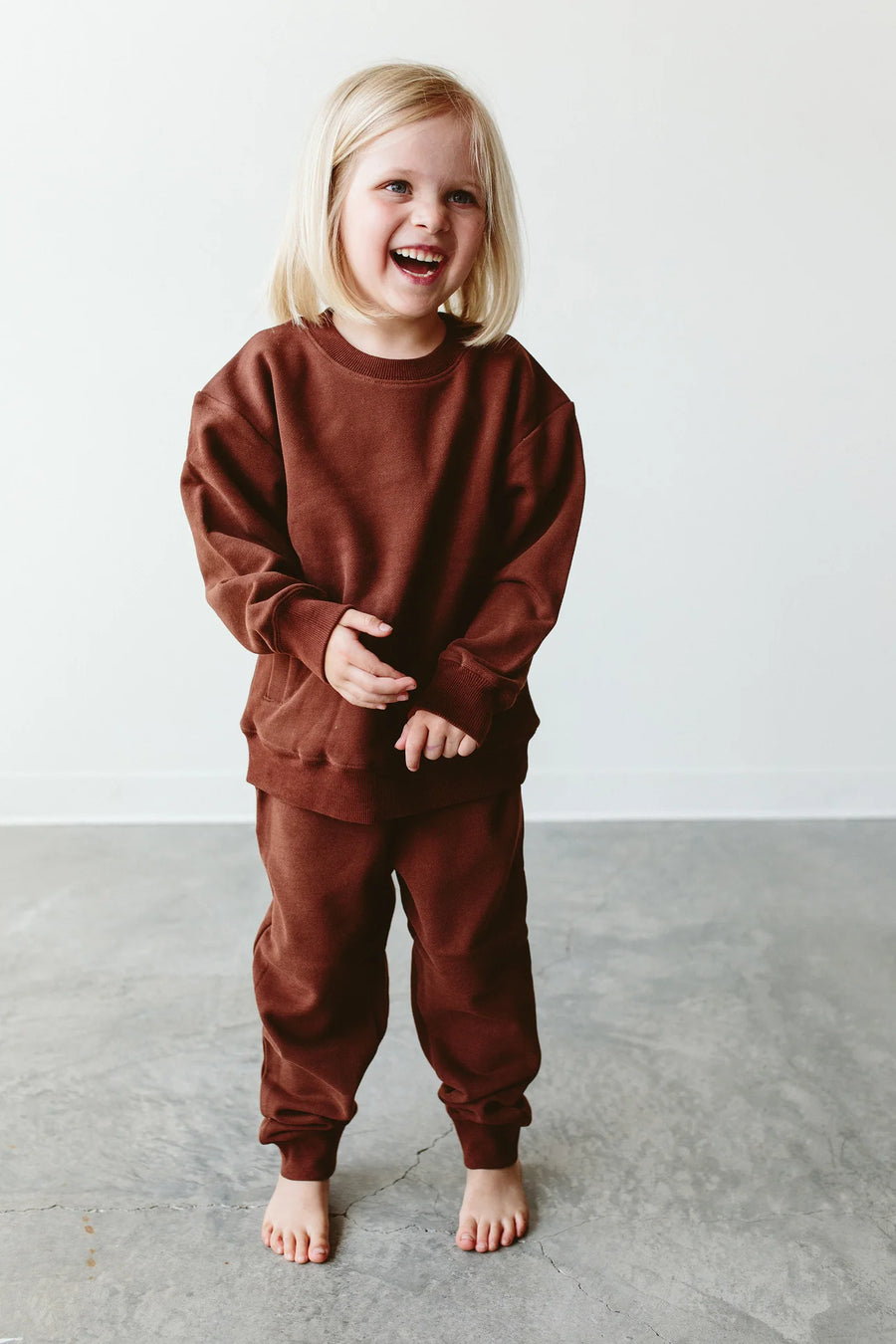 French Terry Sweatsuit Set | Redwood