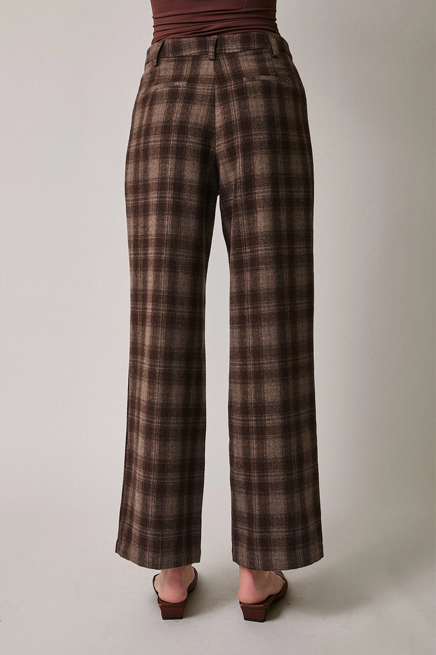 Wool Plaid Pants