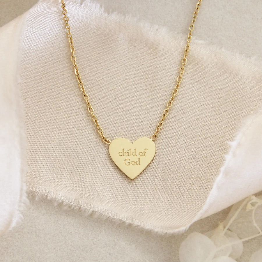 Child of God Chosen Heart Necklace