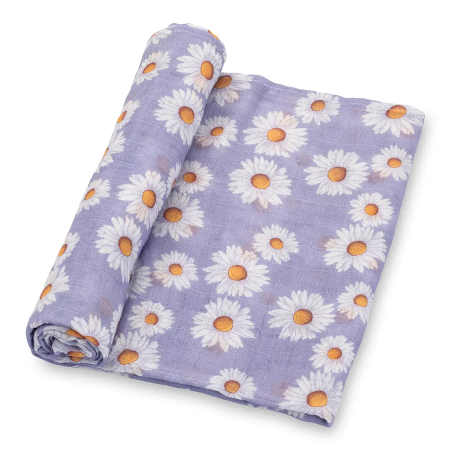 Beautiful Daisy Muslin Swaddle