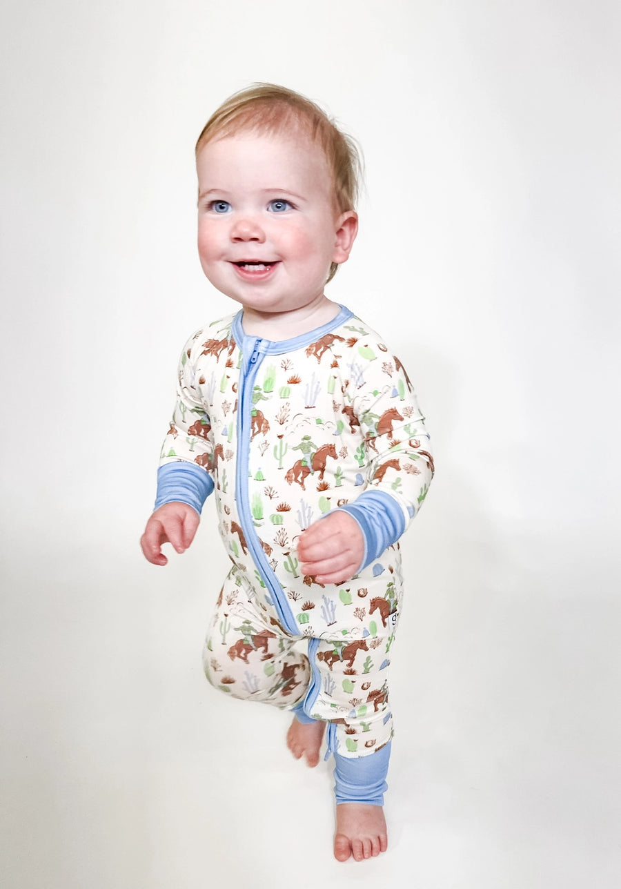 Saddle up cowboy Zip Romper
