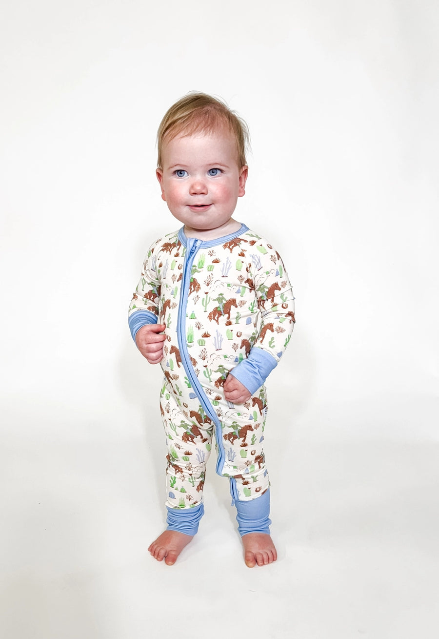 Saddle up cowboy Zip Romper