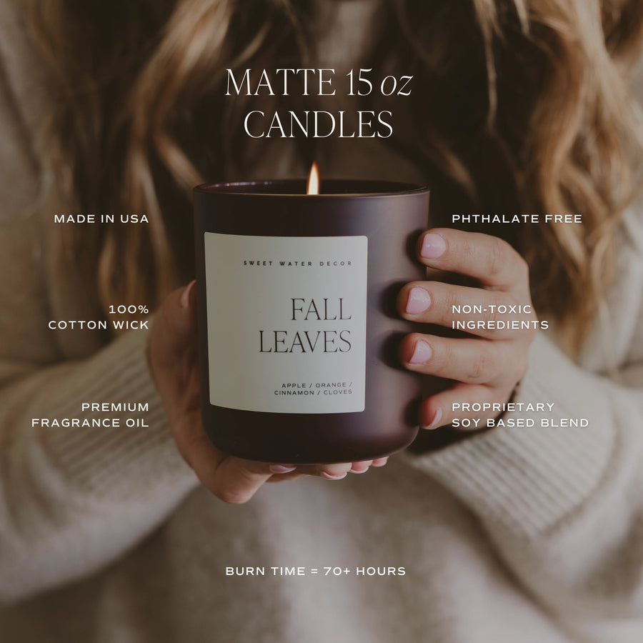 Hello Fall Matte Glass Jar Candle