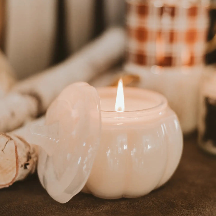 Warm & Cozy White Pumpkin Candle