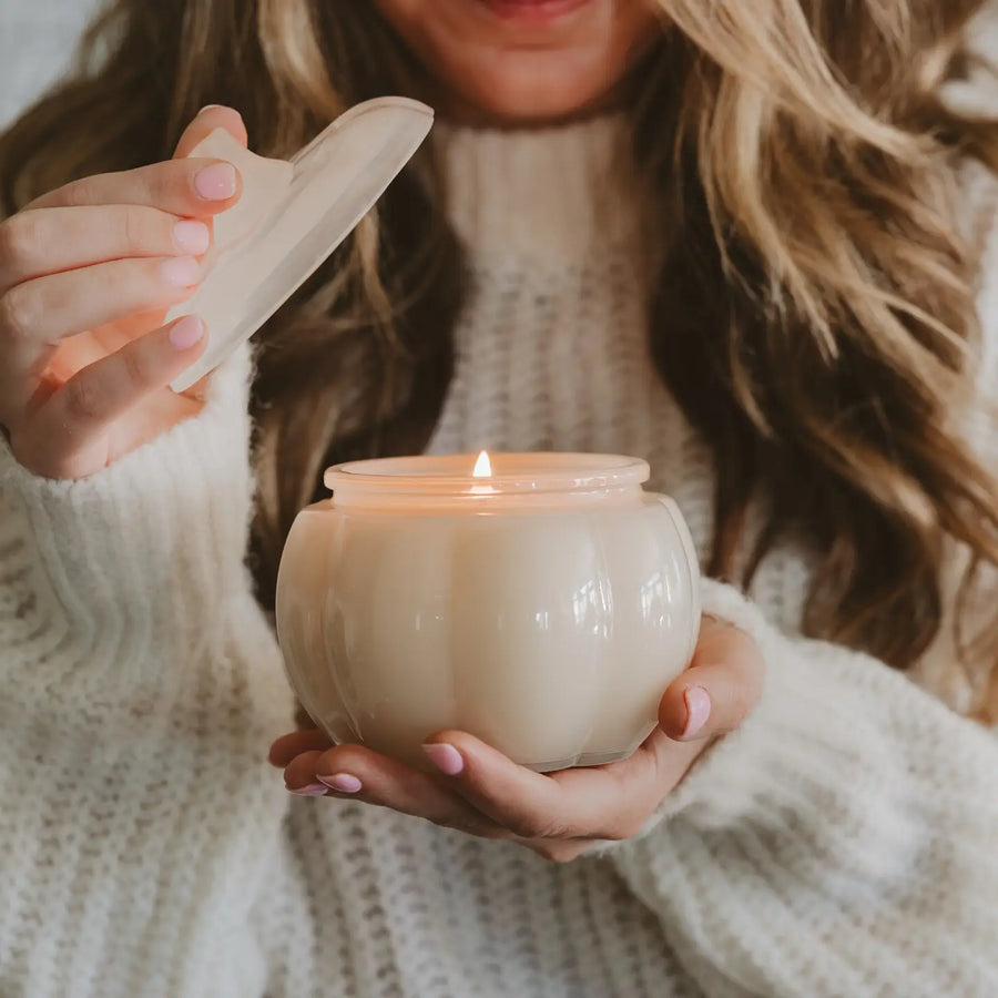 Warm & Cozy White Pumpkin Candle
