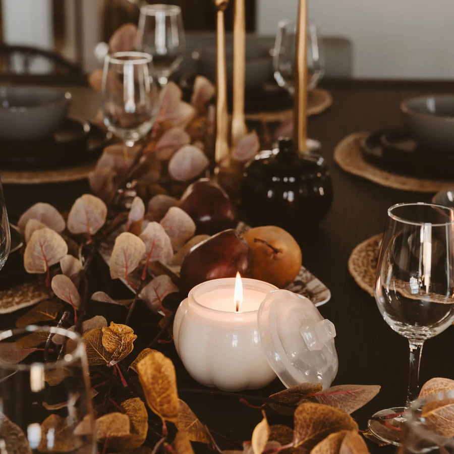 Warm & Cozy White Pumpkin Candle