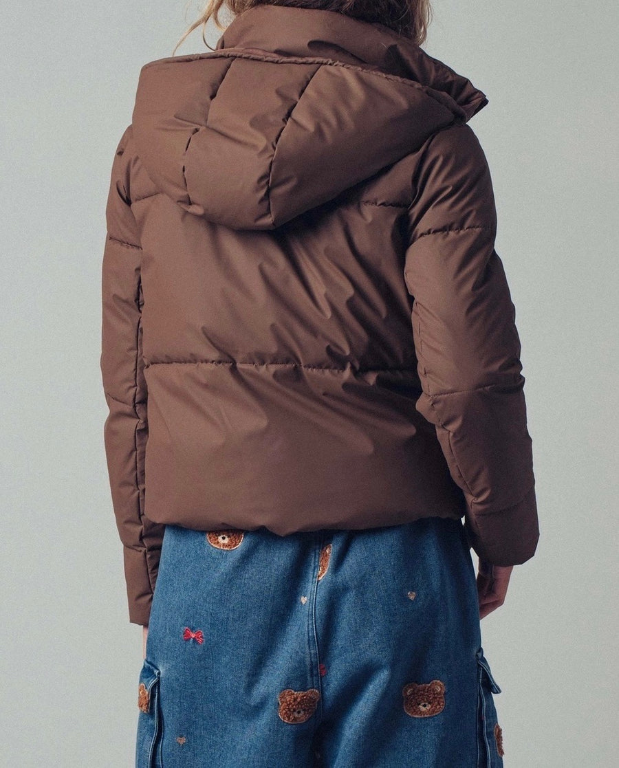 RESTOCK :: Cozy Drawstring Hooded Puffer Jacket