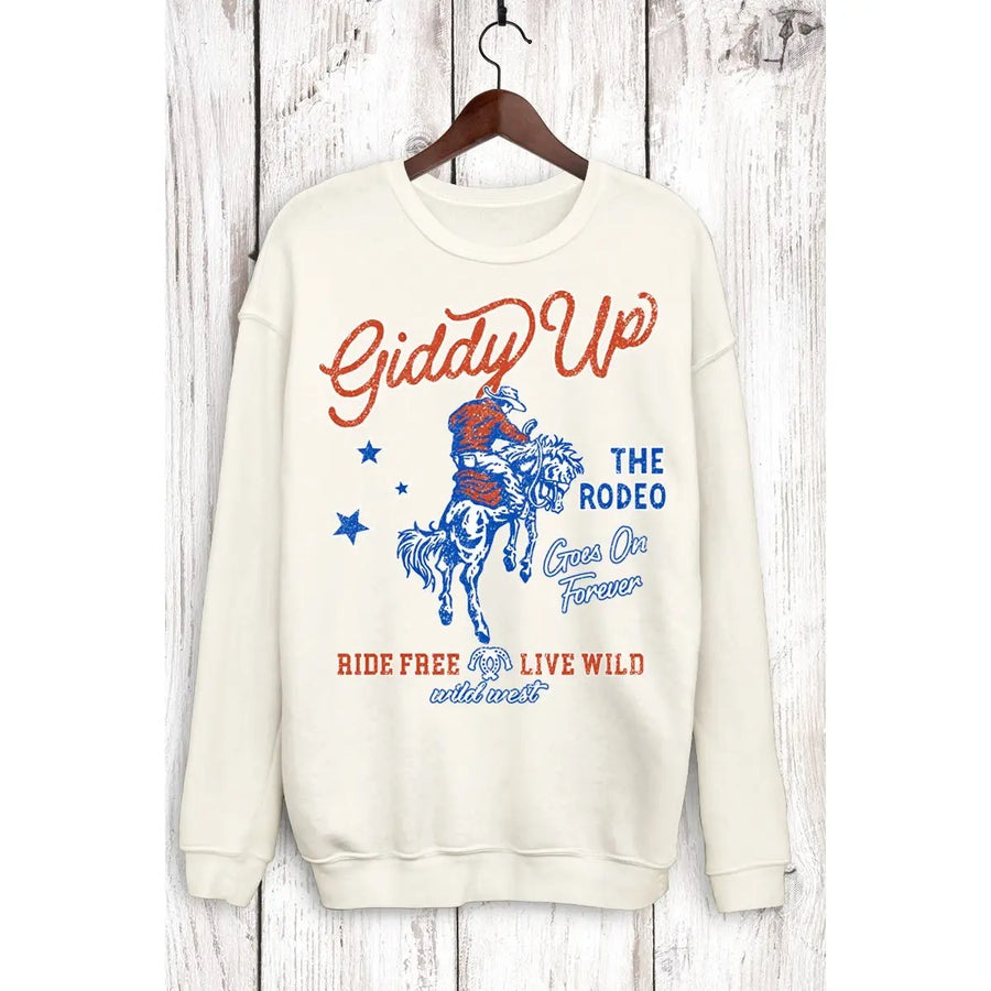 Giddy Up Ride Free Sweatshirt