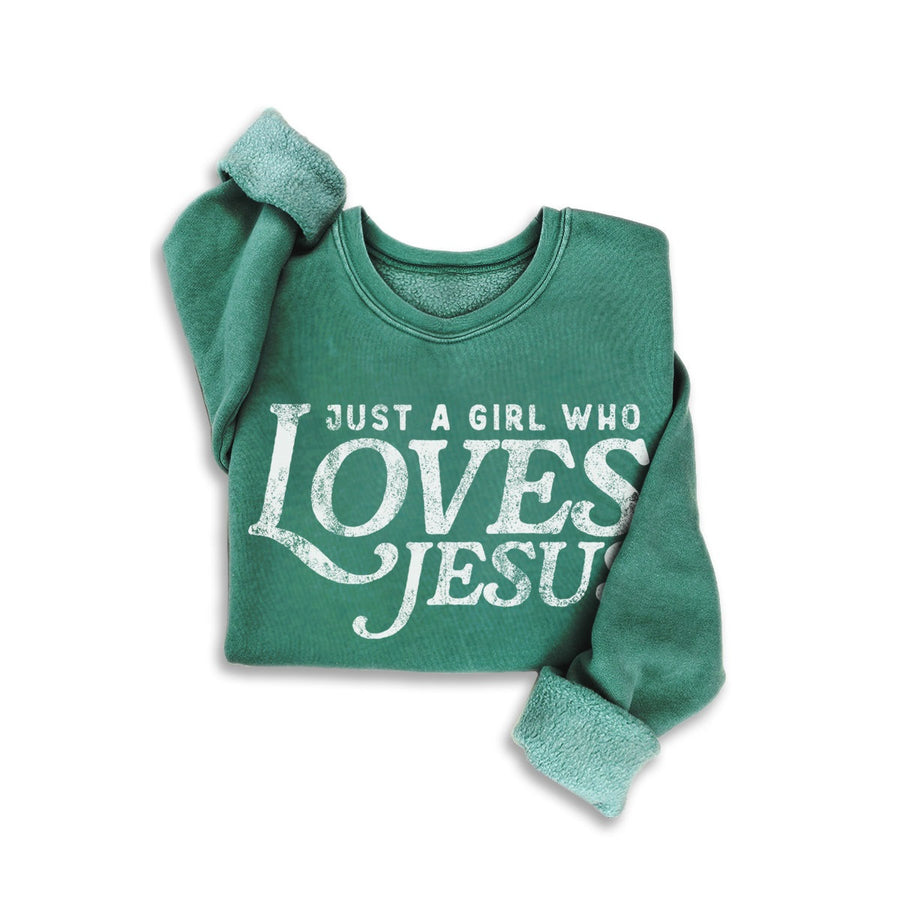 Just A Girl Who Loves Jesus Sweatshirt