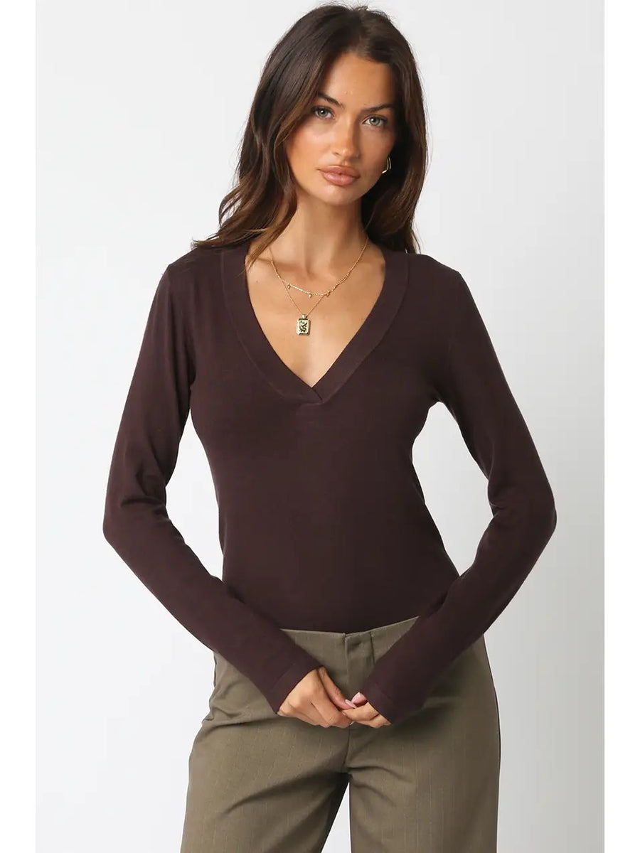 Kyla V-Neck Bodysuit