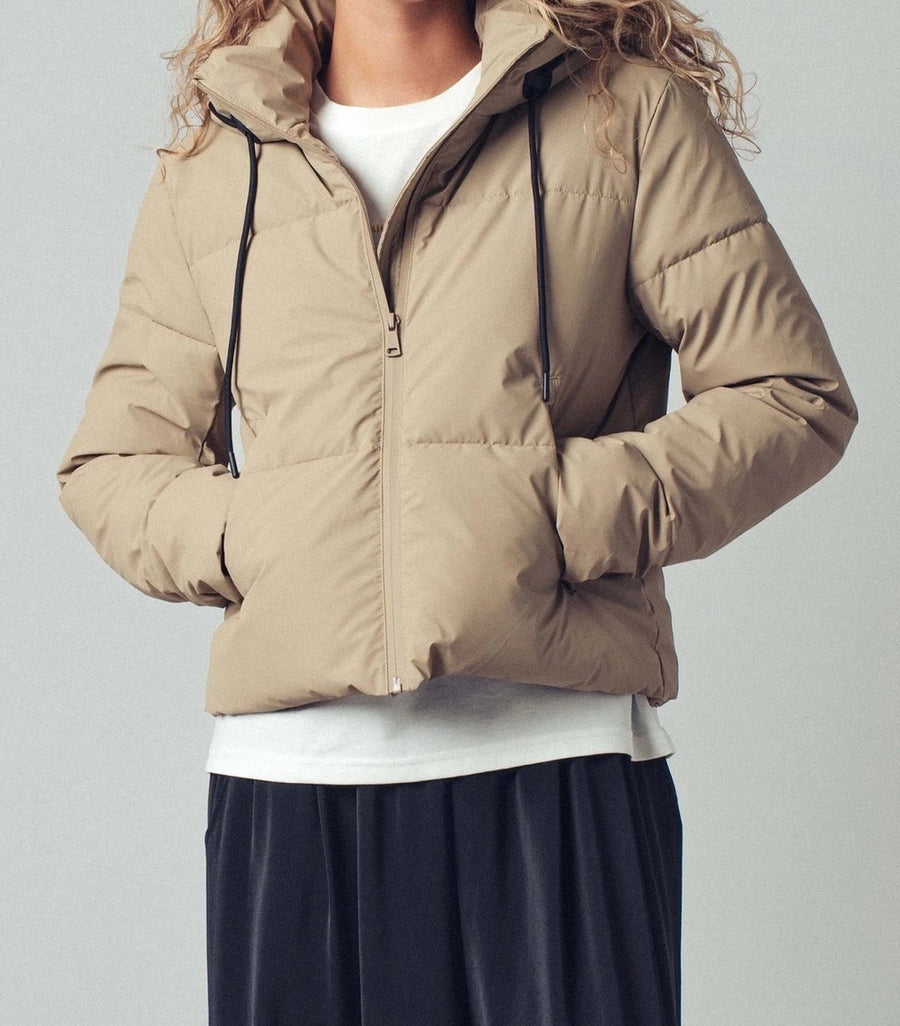 RESTOCK :: Cozy Drawstring Hooded Puffer Jacket