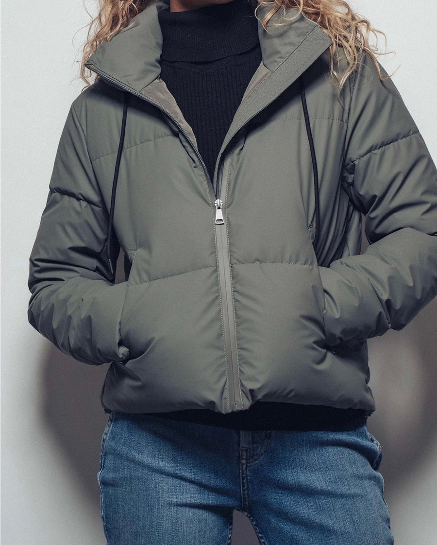 RESTOCK :: Cozy Drawstring Hooded Puffer Jacket