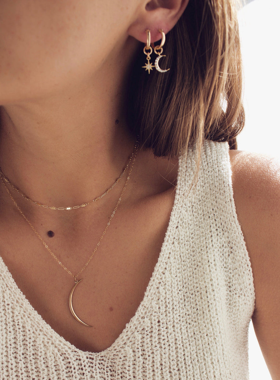 Crescent Necklace - Gold