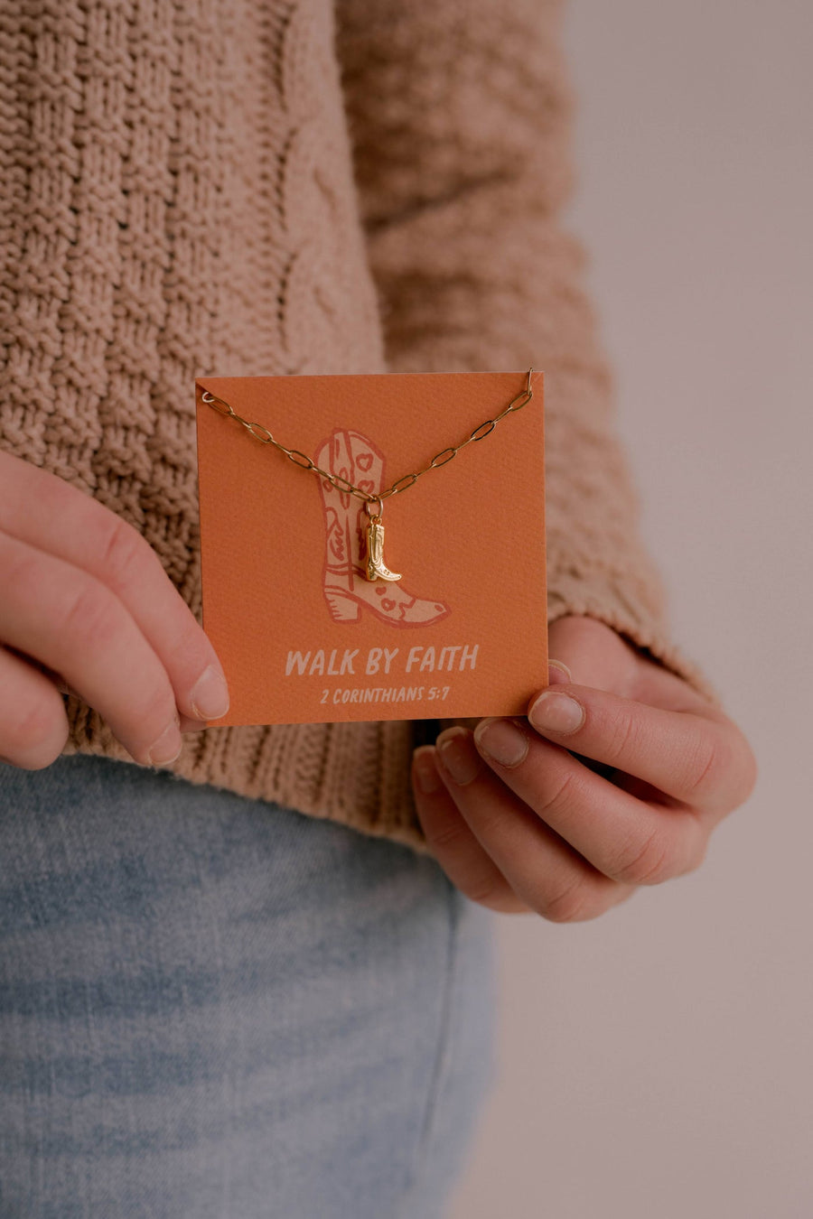RESTOCK :: Walk By Faith Charm Necklace