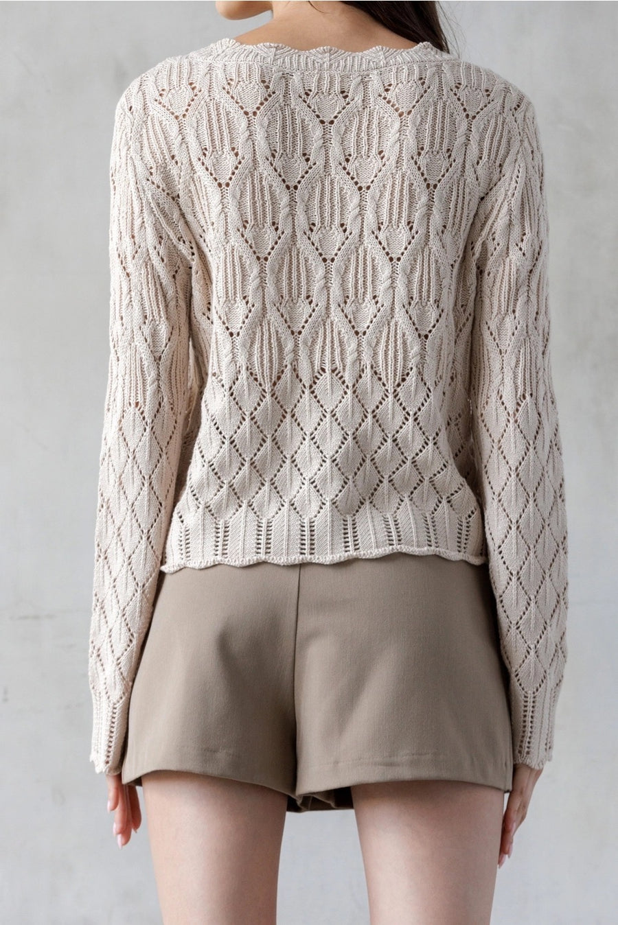 Button Front Knit Cardigan