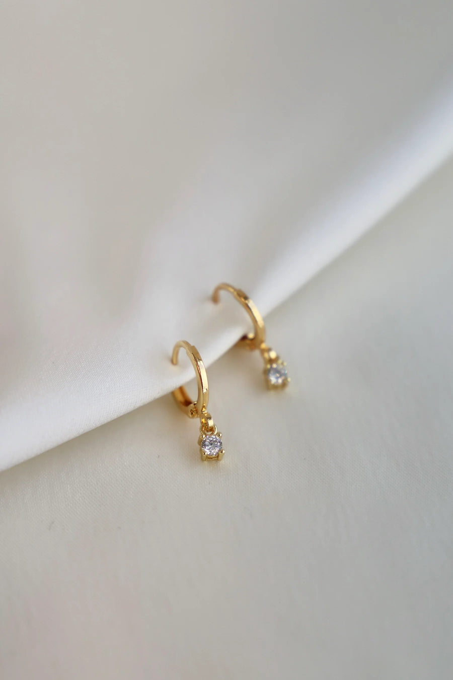 Mini CZ Drop Earrings