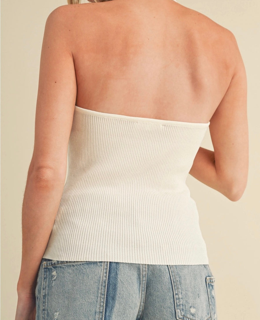Laryn Ribbed Halter Tank