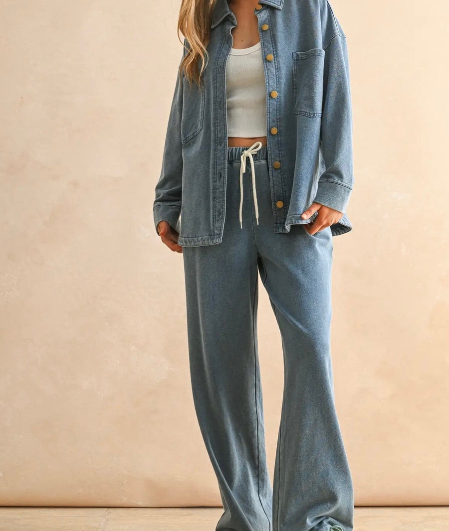 Washed Knit Pants