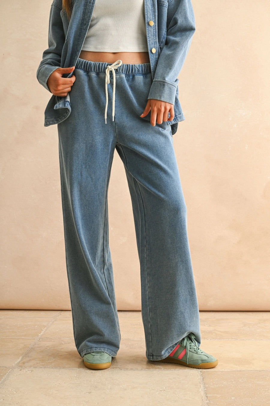 Washed Knit Pants