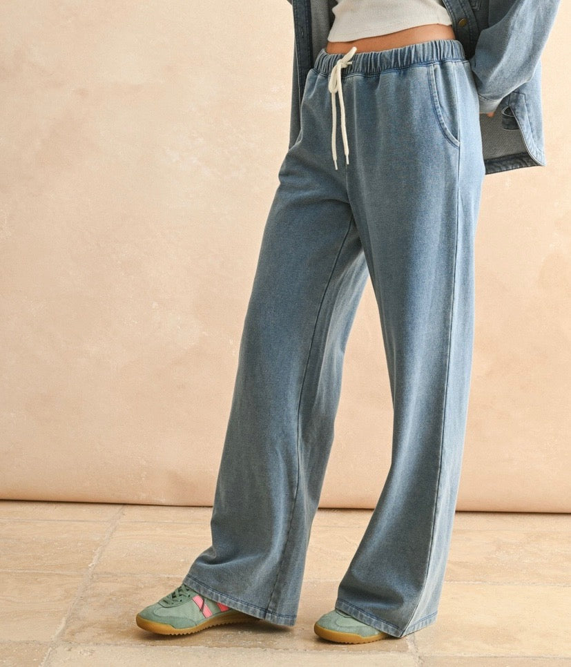 Washed Knit Pants
