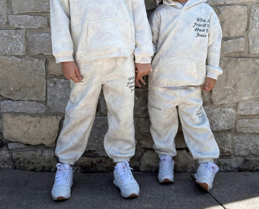 What A Friend In Jesus Camo Kids Sweatpant
